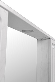 Stella Polare Зеркальный шкаф Кармела 90/С люкс белое серебро – фотография-8